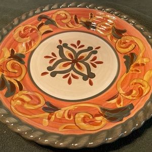 9 3/4 Inch Artimino Luncheon Plate/ Tuscan Countryside  Sienna